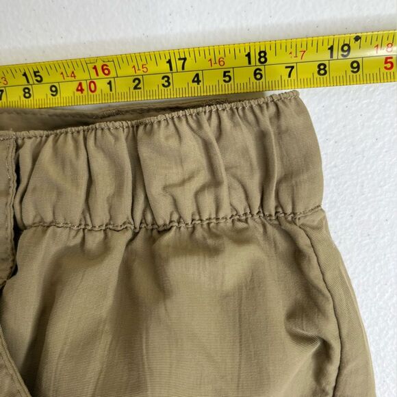 LL Bean Khaki Tan Hiking Pants Cargo Utility Side Elastic Women Size Large Reg - Picture 10 of 14